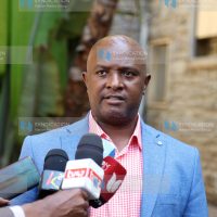 Nominated MP Godfrey Osotsi, addressing the media