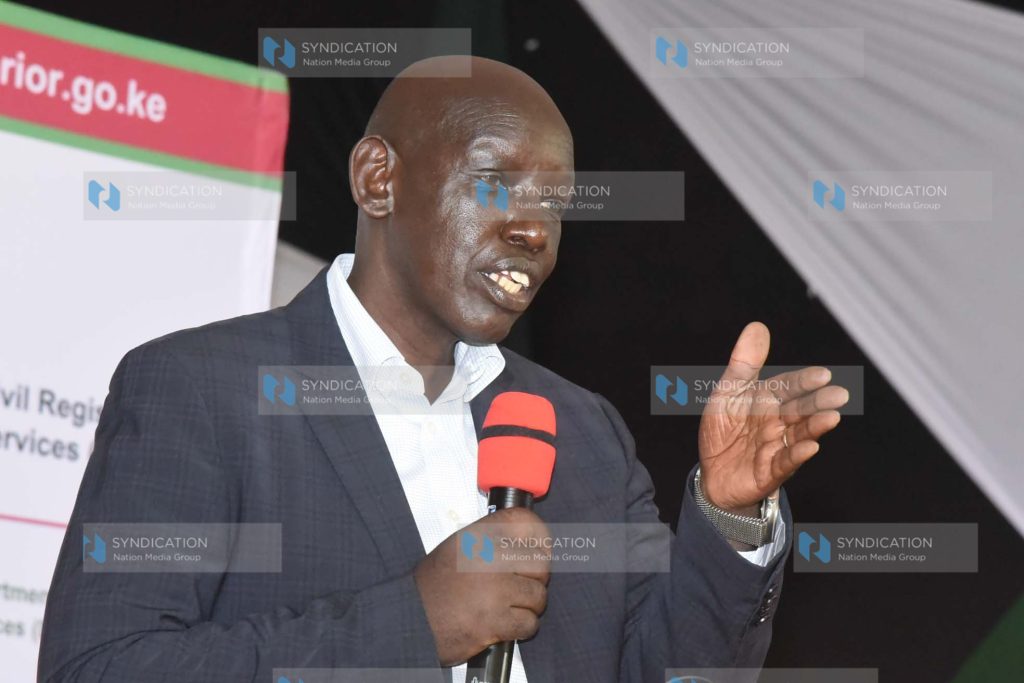 Immigration Principal Secretary Dr. Belio Kipsang