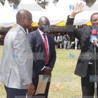Nandi Hills MP Alfred Keter, Nandi County Deputy Governor Dominic Biwott, and former Industrialization Minister Henry Kosgey