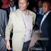 Former Trade Minister Henry Kosgey arrived at JKIA