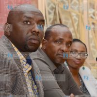 Majority leaders in Senate Kipchumba Murkomen (left)