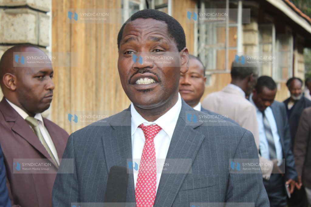 Meru Governor Peter Munya when he addressed opinion leaders