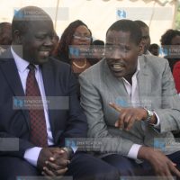 Meru County Governor Peter Munya (right)