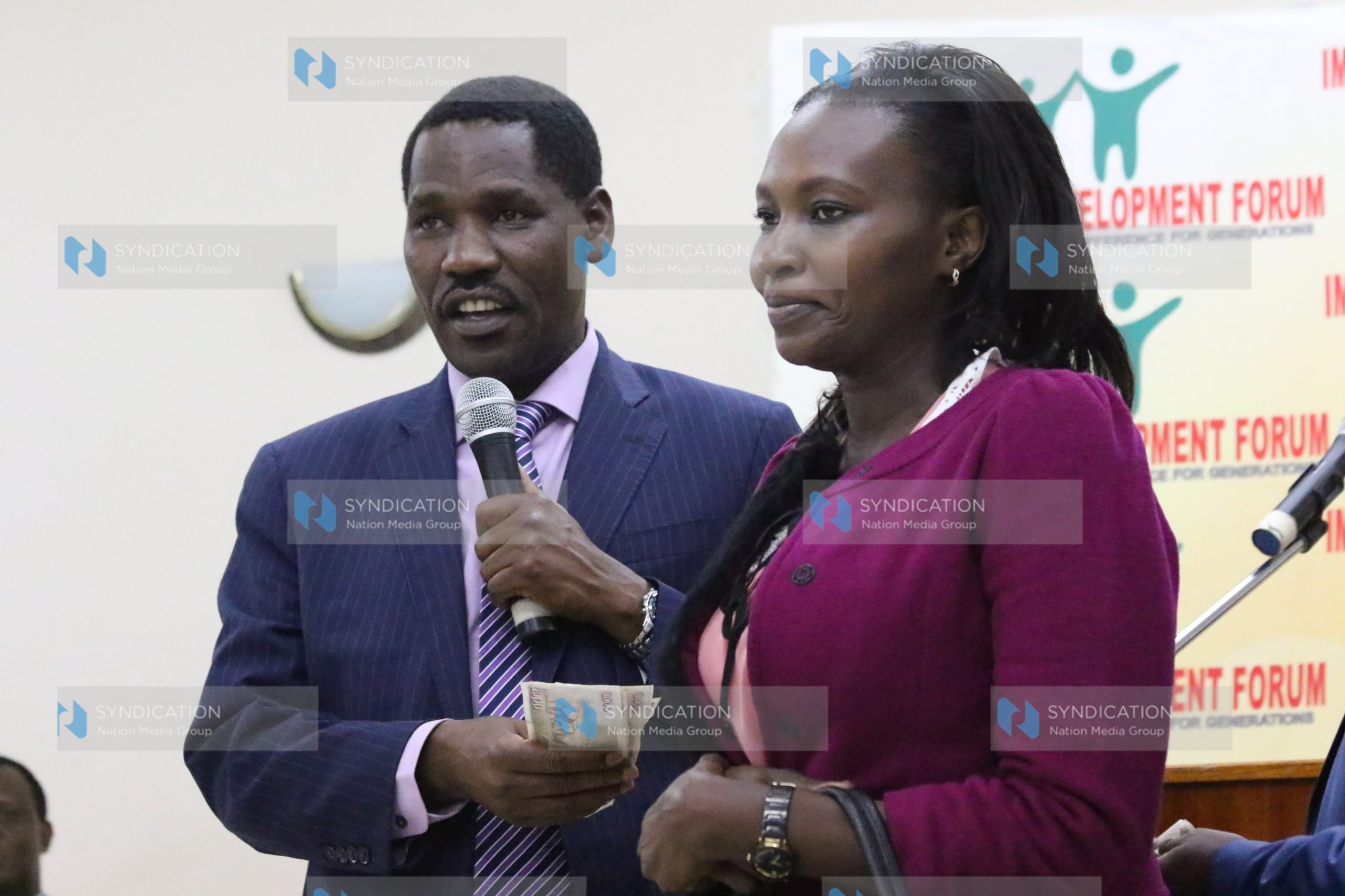 Council of Governors Chairman and Meru County Governor Peter Munya (left)