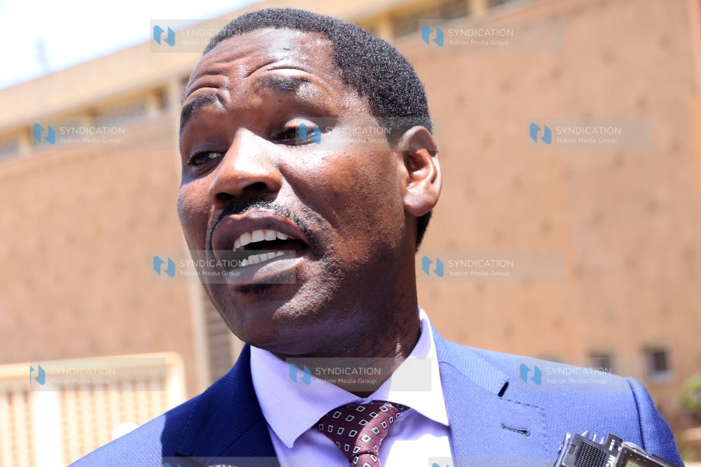 Meru Governor Peter Munya speaks to the media