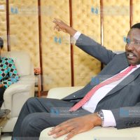 Meru Governor Peter Munya (right) with IEBC Vice Chairperson Consolata Maina