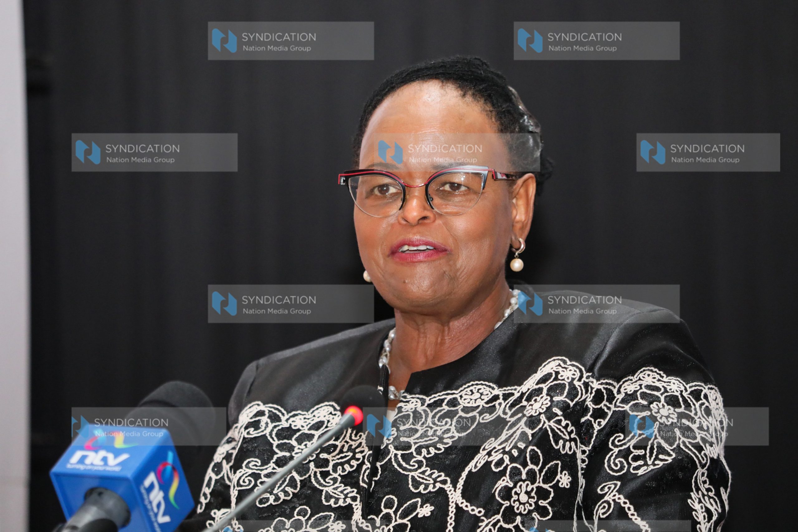 Chief Justice Martha Koome speaks during the Nation Media Group Constitution @15