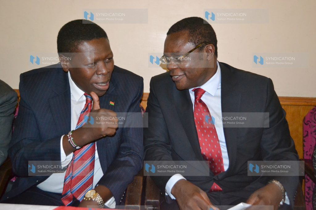 President Uhuru Kenyatta's Water and Irrigation Cabinet Secretary nominee Eugene Wamalwa