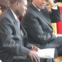 Burial of the late Nicholas Mberia, retired Provincial Commissioner, at his home