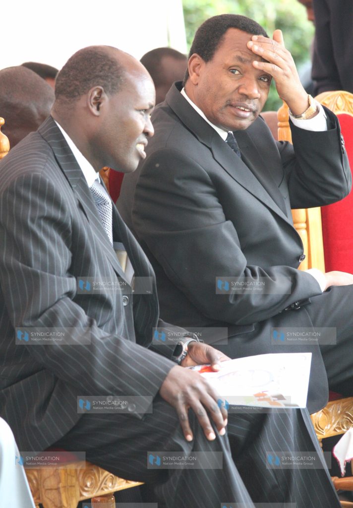 Burial of the late Nicholas Mberia, retired Provincial Commissioner, at his home