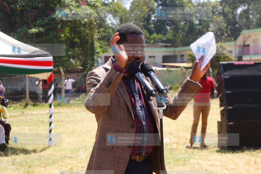 Agriculture Cabinet Secretary Peter Munya addresses coffee farmers