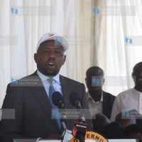 Kipchumba Murkomen speaks at Kabunde Airstrip