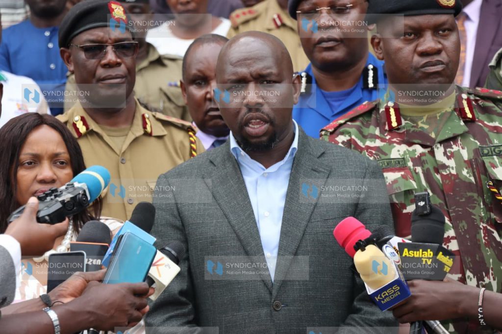 Interior CS Kipchumba Murkomen address media