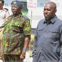 Interior CS Kipchumba Murkomen and Inspector General of Police