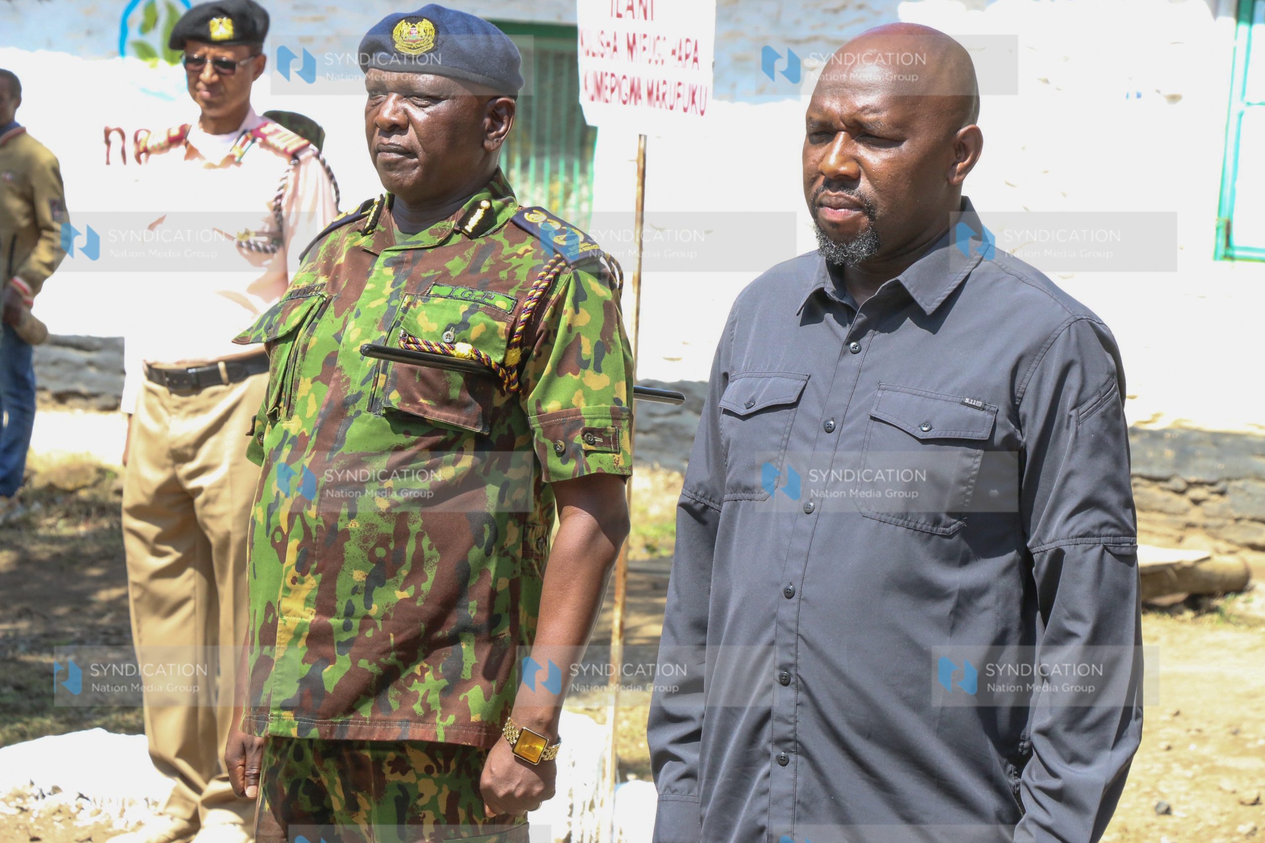 Interior CS Kipchumba Murkomen and Inspector General of Police
