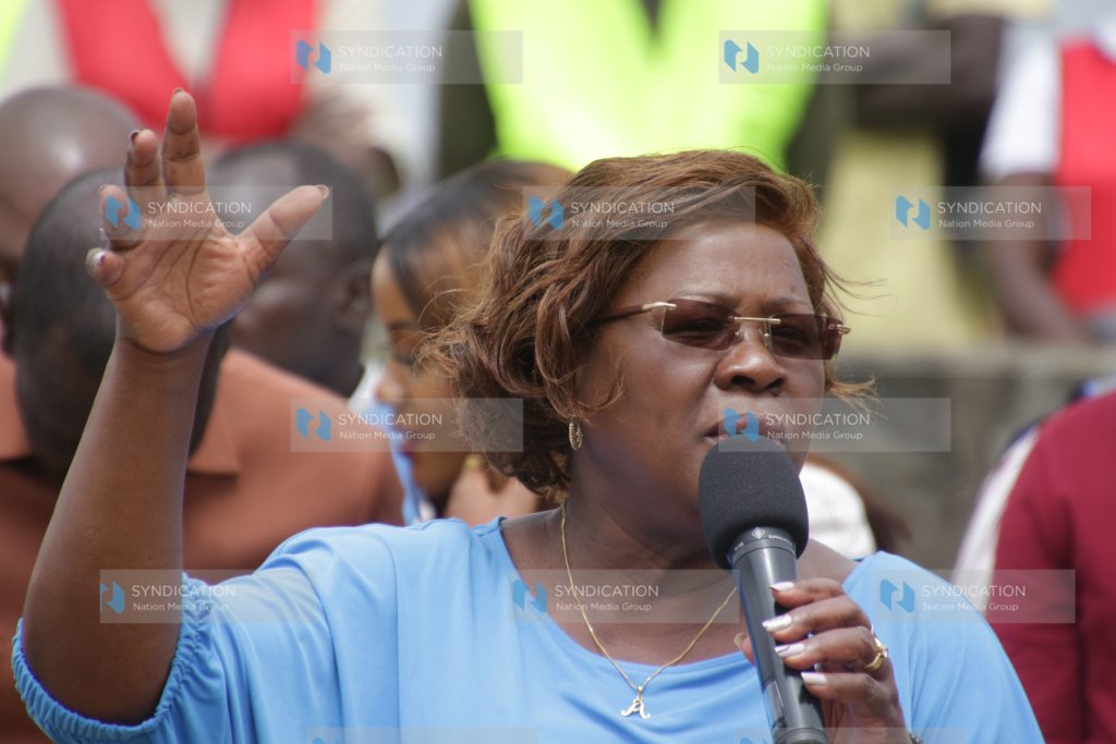 Lands Cabinet Secretary Alice Wahome addresses wananchi
