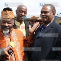 Kikuyu Council of Elders patron Kung’u Muigai addresses journalists
