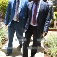 Petroleum and Mining Cabinet Secretary John Munyes and Governor of Kakamega Wycliffe Oparanya