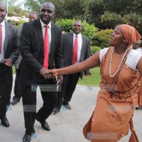 Elgeyo Marakwet senator Kipchumba Murkomen joins Jikaze traditional dancers