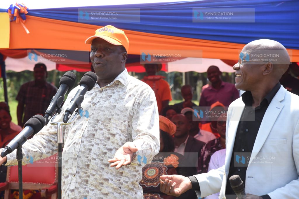 Governor of Kakamega Wycliffe Oparanya and former Senator of Kakamega Boni Khalwale
