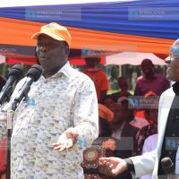 Governor of Kakamega Wycliffe Oparanya and former Senator of Kakamega Boni Khalwale