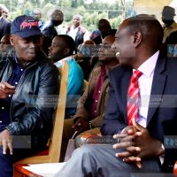Deputy President William Ruto with Kiambu Governor William Kabogo