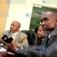 Interior Principal Secretary Mr. Mutea Iringo and Interior Cabinet Secretary Joseph Ole Lenku