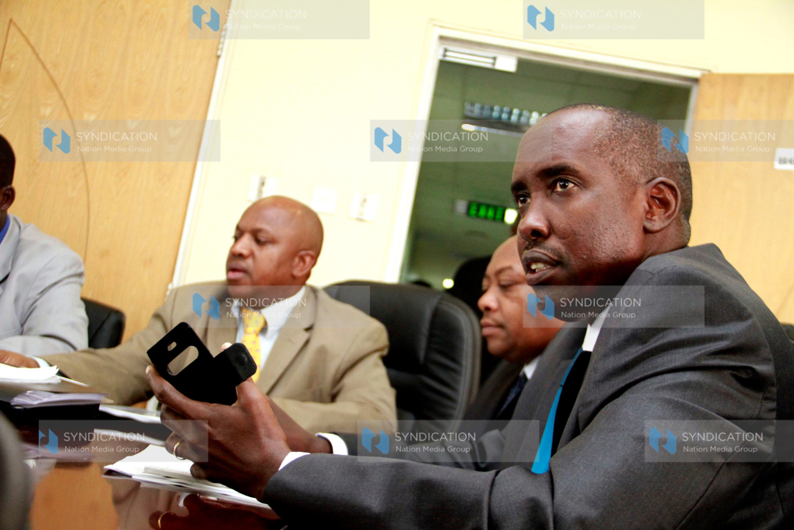 Interior Principal Secretary Mr. Mutea Iringo and Interior Cabinet Secretary Joseph Ole Lenku