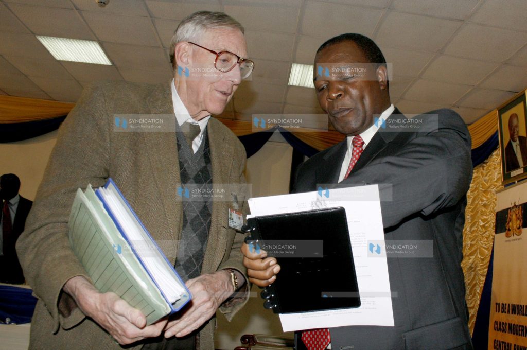 Governor Njuguna Ndung'u and Terry Ryan a member of the Monetary Policy Committee