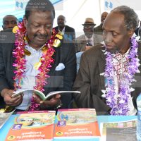 ANC Party Leader Musalia Mudavadi and Prof Ngugi wa Thiong’o
