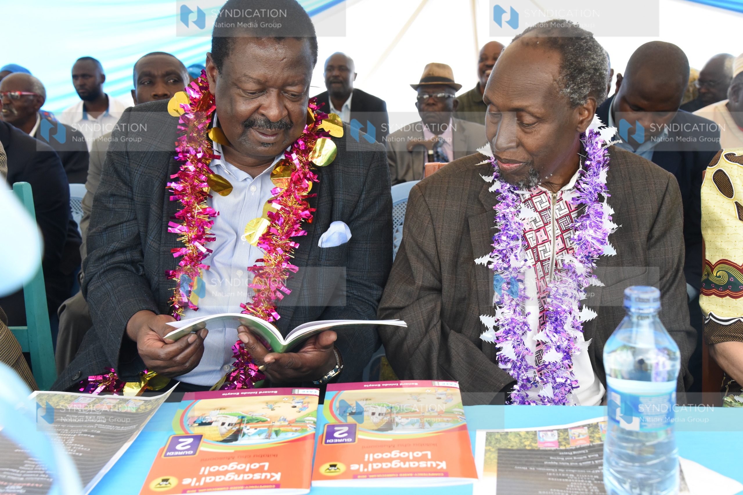 ANC Party Leader Musalia Mudavadi and Prof Ngugi wa Thiong’o
