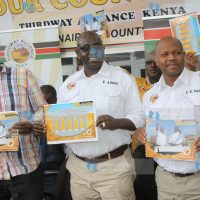 Third Way Alliance presidential candidate Ekuru Aukot with his deputy Emmanuel Nzai and Salah Abdi Sheikh