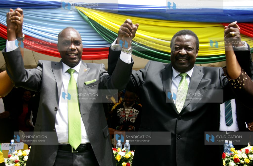 Amani Coalition Presidential Aspirant Musalia Mudavadi announces his running mate Jeremiah Kioni