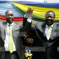 Amani Coalition Presidential Aspirant Musalia Mudavadi announces his running mate Jeremiah Kioni