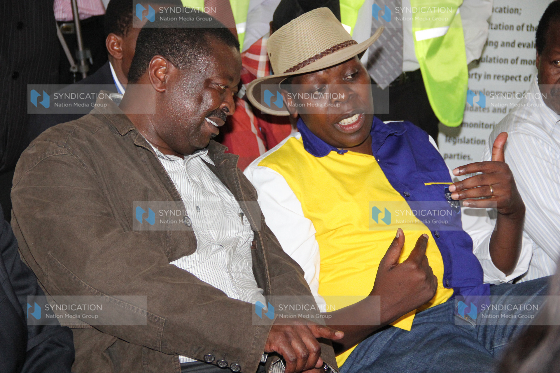 Former Deputy Prime Minister Musalia Mudavadi and Eugene Wamalwa