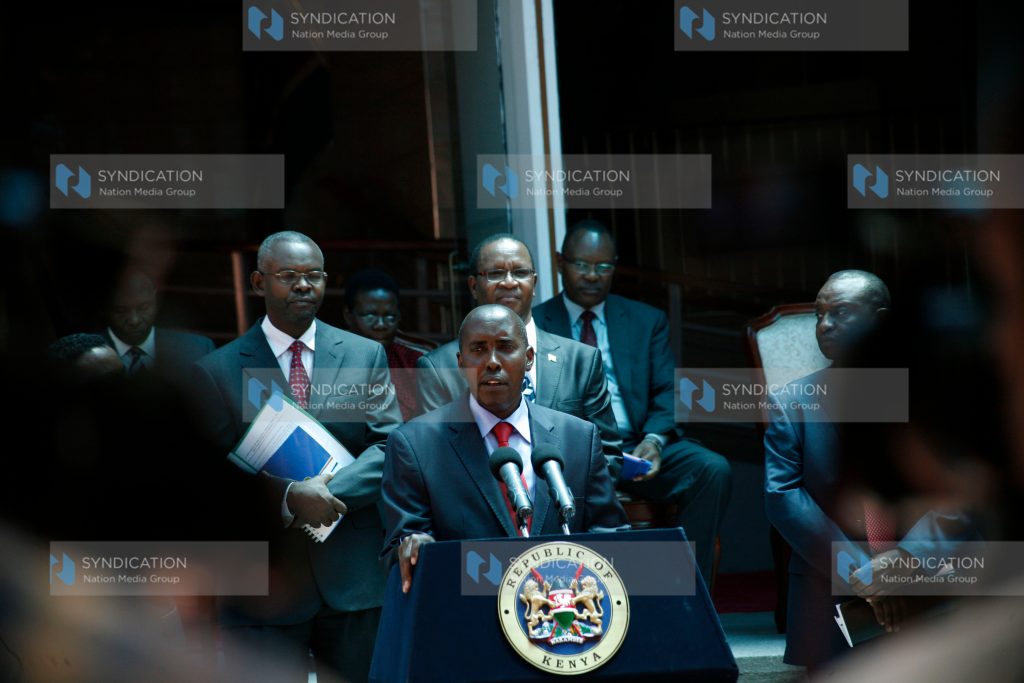 Interior Cabinet Secretary Joseph Ole Lenku