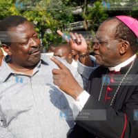 ANC leader Musalia Mudavadi received a spiritual message from Mombasa Diocese Archbishop Martin Kivuva