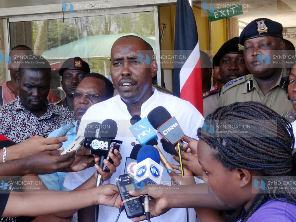 Internal security cabinet secretary Mr. Joseph Ole Lenku