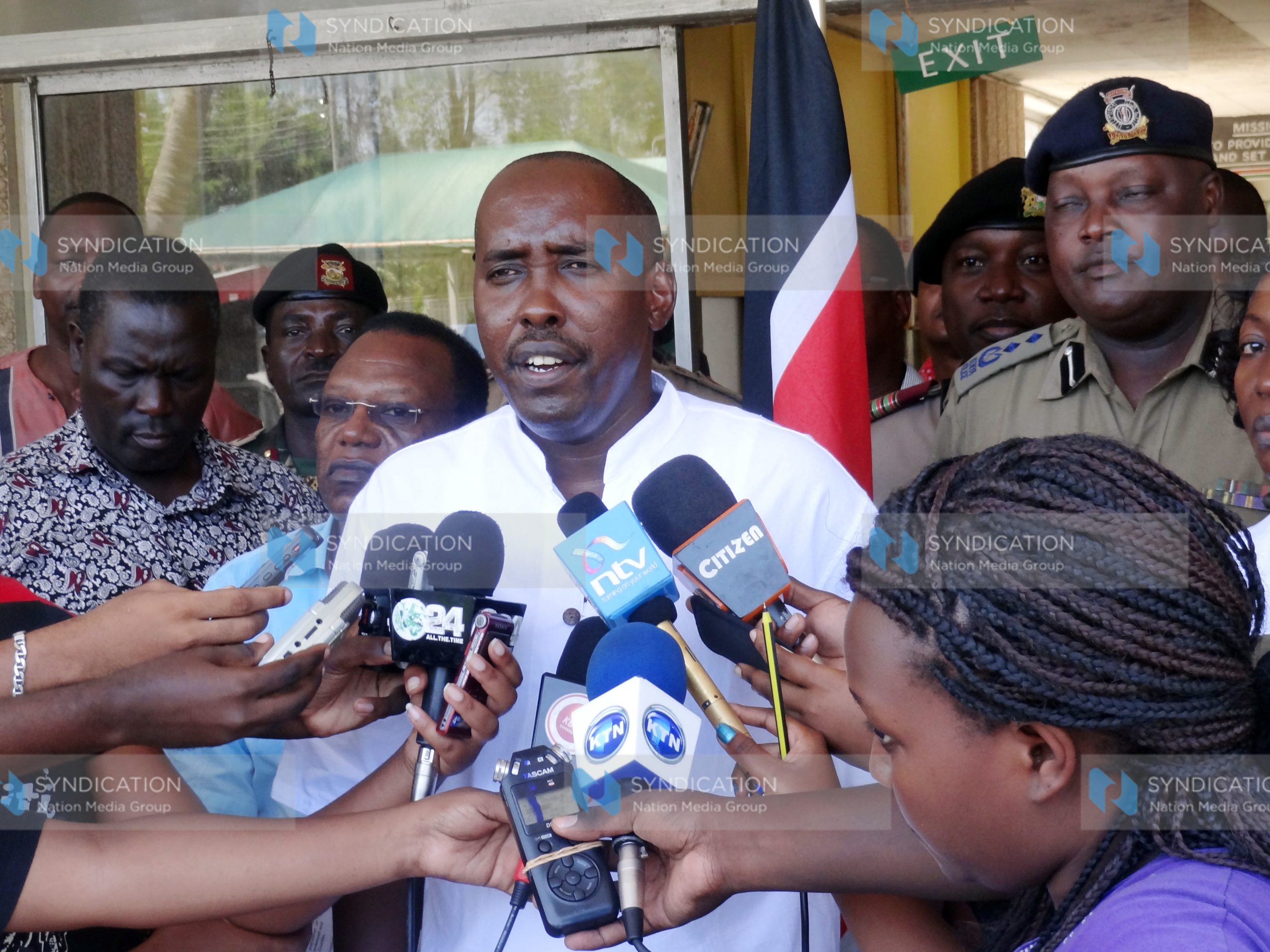 Internal security cabinet secretary Mr. Joseph Ole Lenku