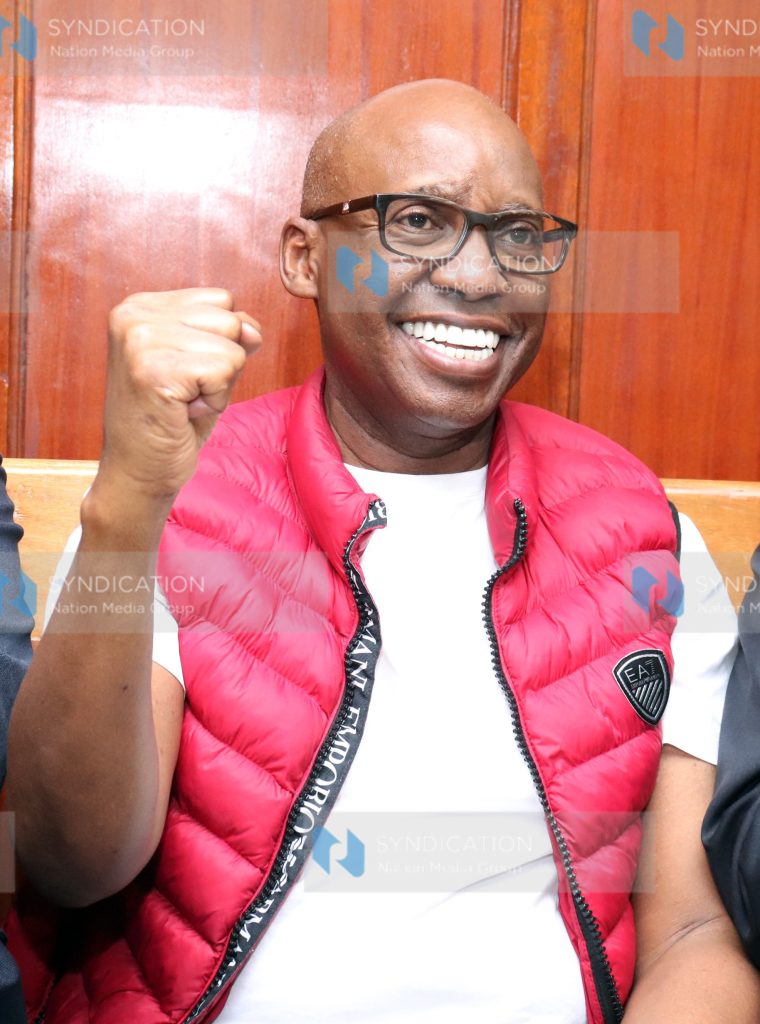 Businessman Jimi Wanjigi at the Milimani Law Courts