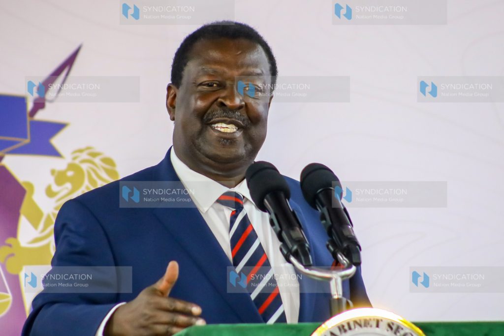 Prime Cabinet Secretary Musalia Mudavadi