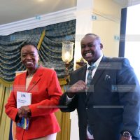 Ministry of Energy Cabinet Secretary Amb. Dr. Monica Juma with Energy and Petroleum Regulatory Authority (EPRA) Director General Daniel Kiptoo