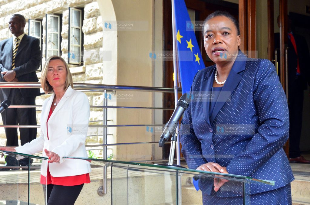 The Cabinet Secretary for Foreign Affairs Amb Monica Juma