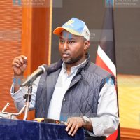 Azimio la Umoja Secretary General Junet Mohamed addressing the media