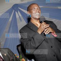 A farewell ceremony was held for former Education Minister Mutula Kilonzo (right)