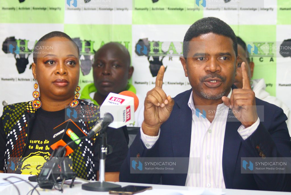 A press conference on the issue of Kenya’s deployment of Police Officers in Haiti