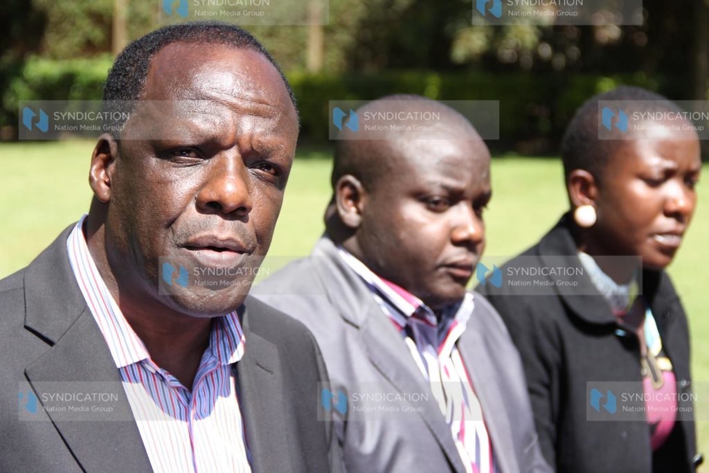 A press conference at Hotel Sirikwa in Eldoret Town