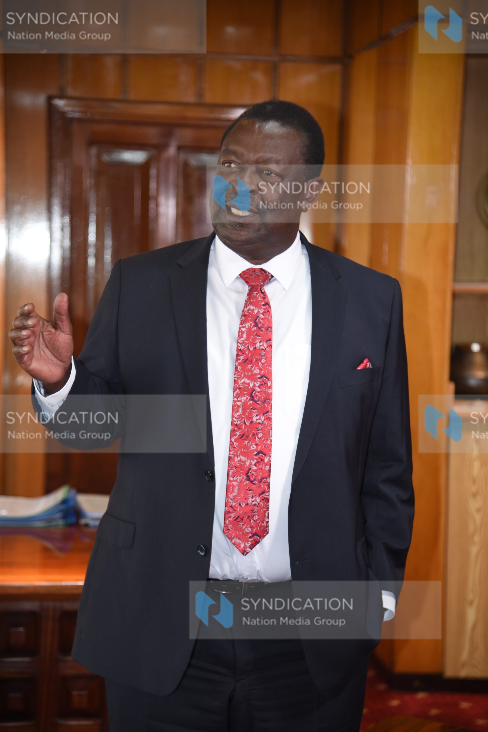 Prime Cabinet Secretary Musalia Mudavadi during an interview