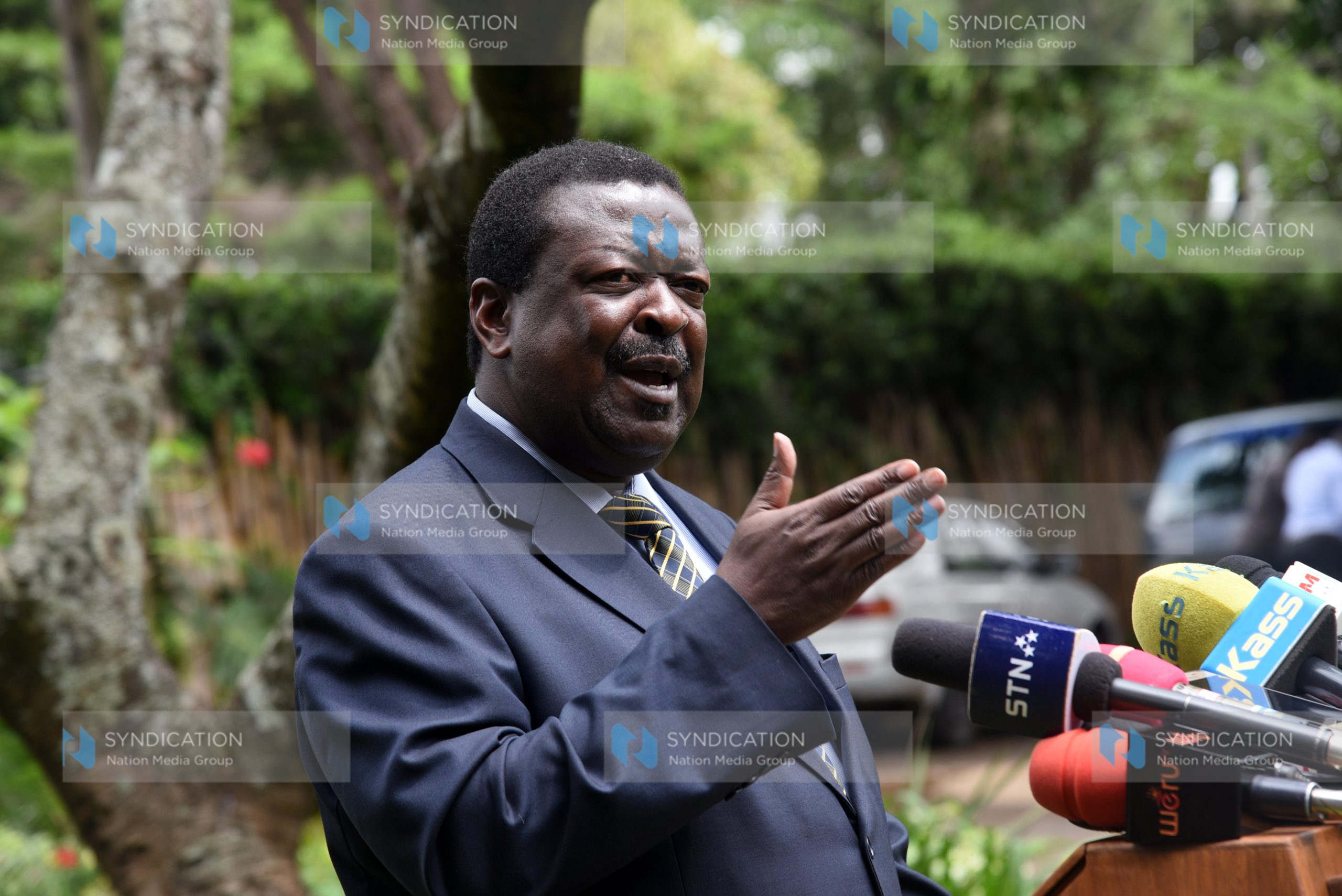 ANC Party Leader Musalia Mudavadi addressed journalists