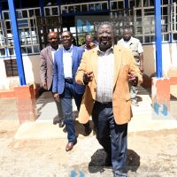 Musalia Mudavadi leaving PCEA Ruaraka Church
